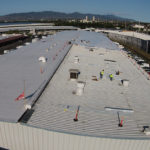 commercial roofing of metal wharehouses